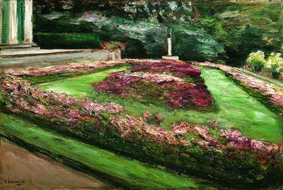 Flower Terrace in Wannsee Garden by Max Liebermann